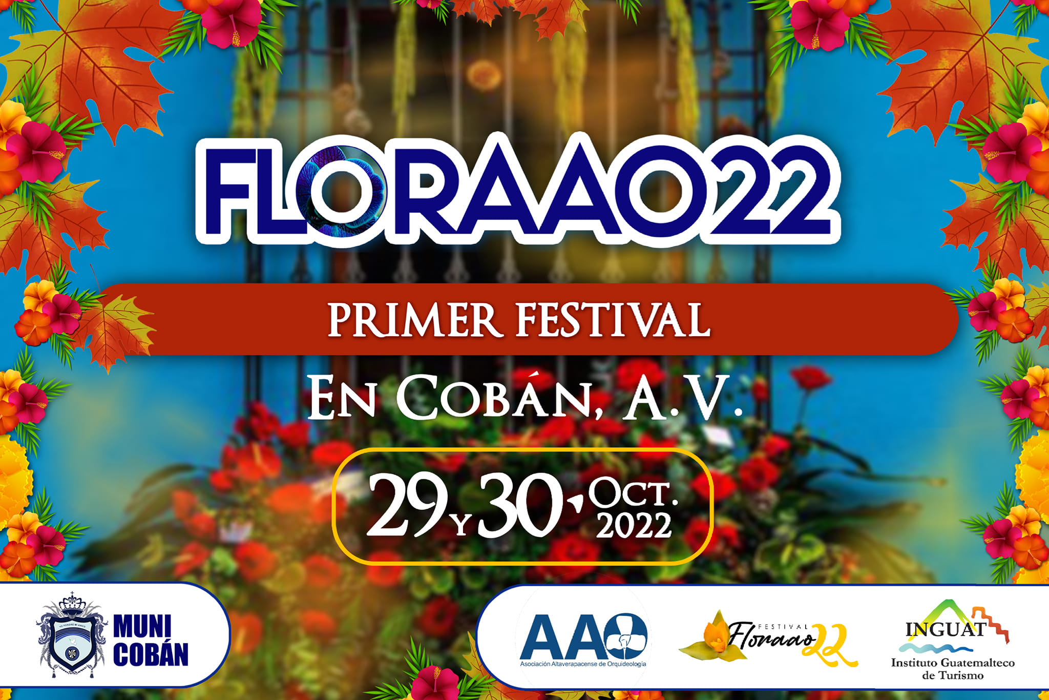 Da inicio el primer festival FLORAAO22 en Cobán