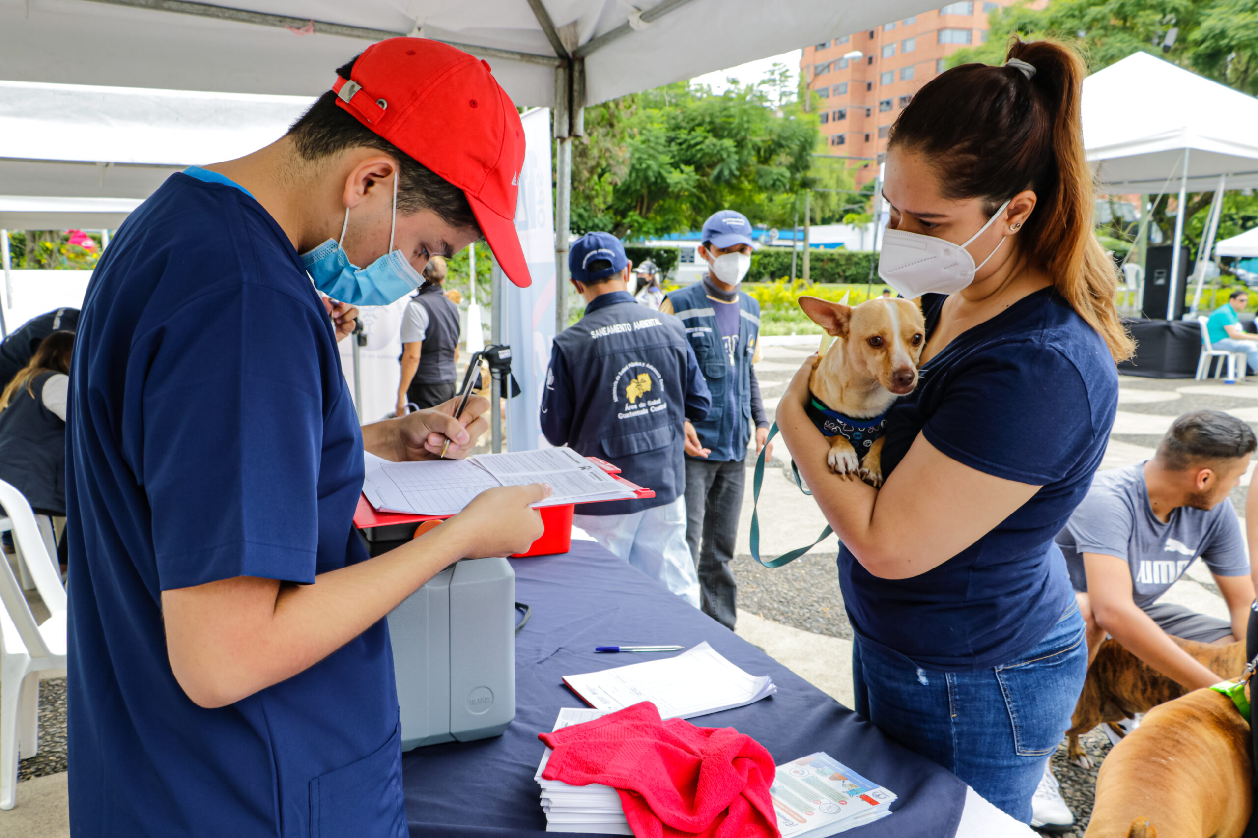 Llevan a sus mascotas a jornadas de vacunación contra la rabia