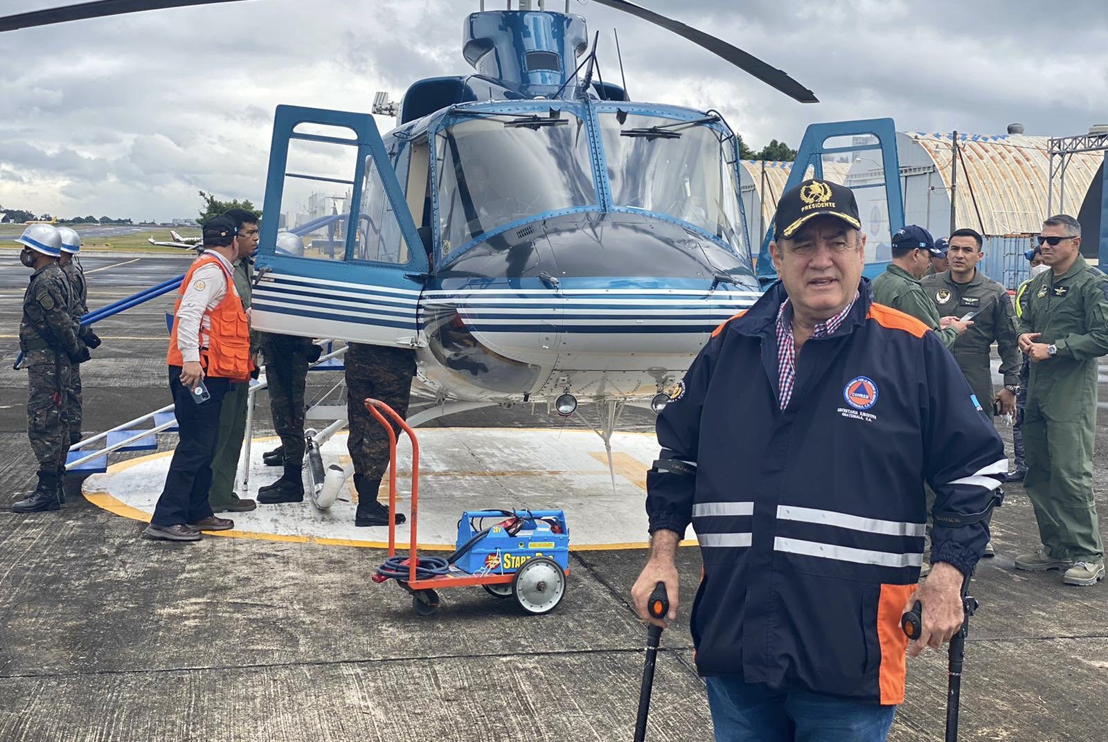 Presidente hace recorrido por daños y atención a guatemaltecos afectados por Julia
