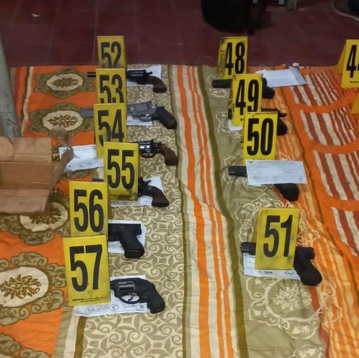 Localizan armas y municiones en operativos en Zacapa.
