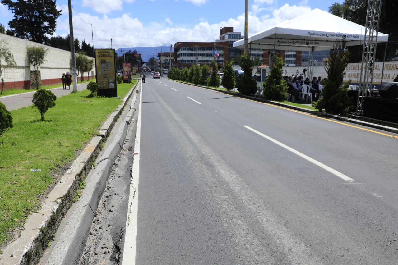 Rehabilitan tramo carretero en Quetzaltenango