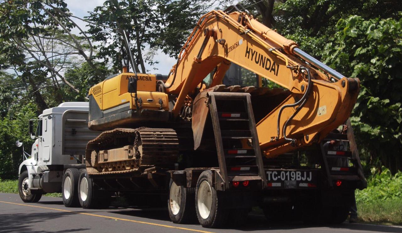 Covial comienza reparación de borda en río Achiguate