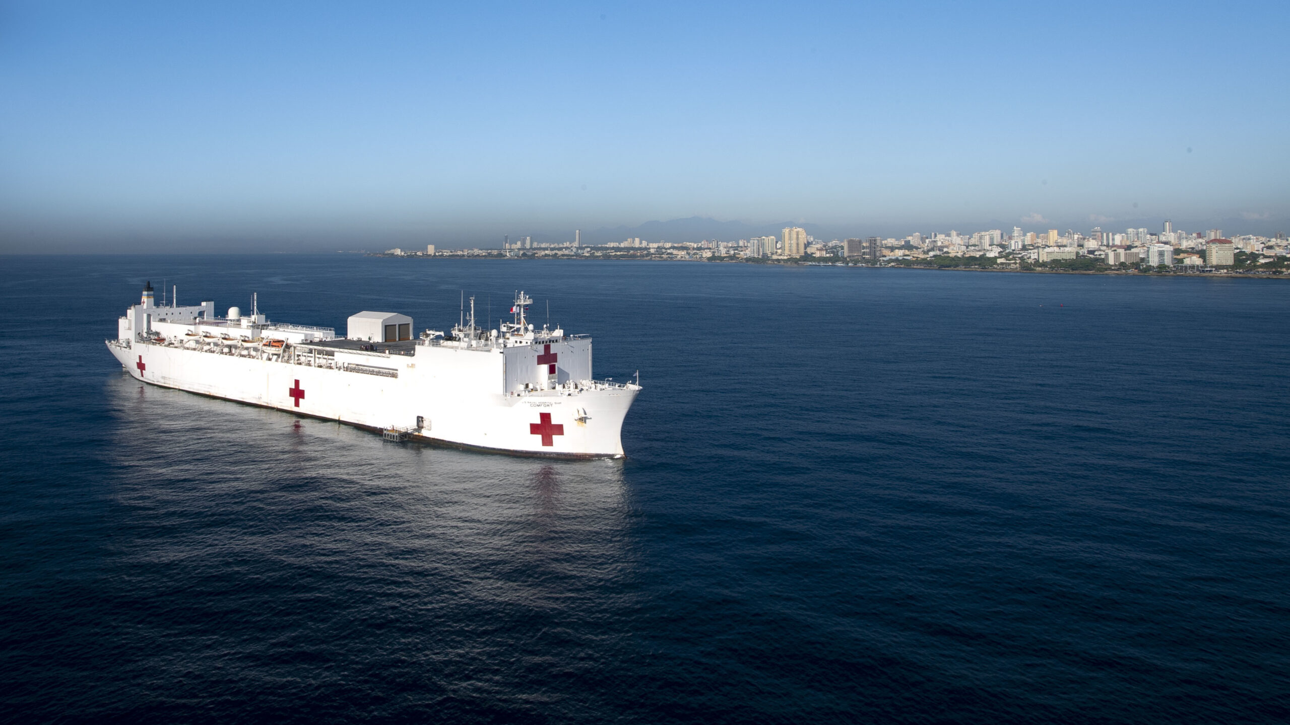 USNS Comfort. /Foto: Comando Sur de EE. UU.