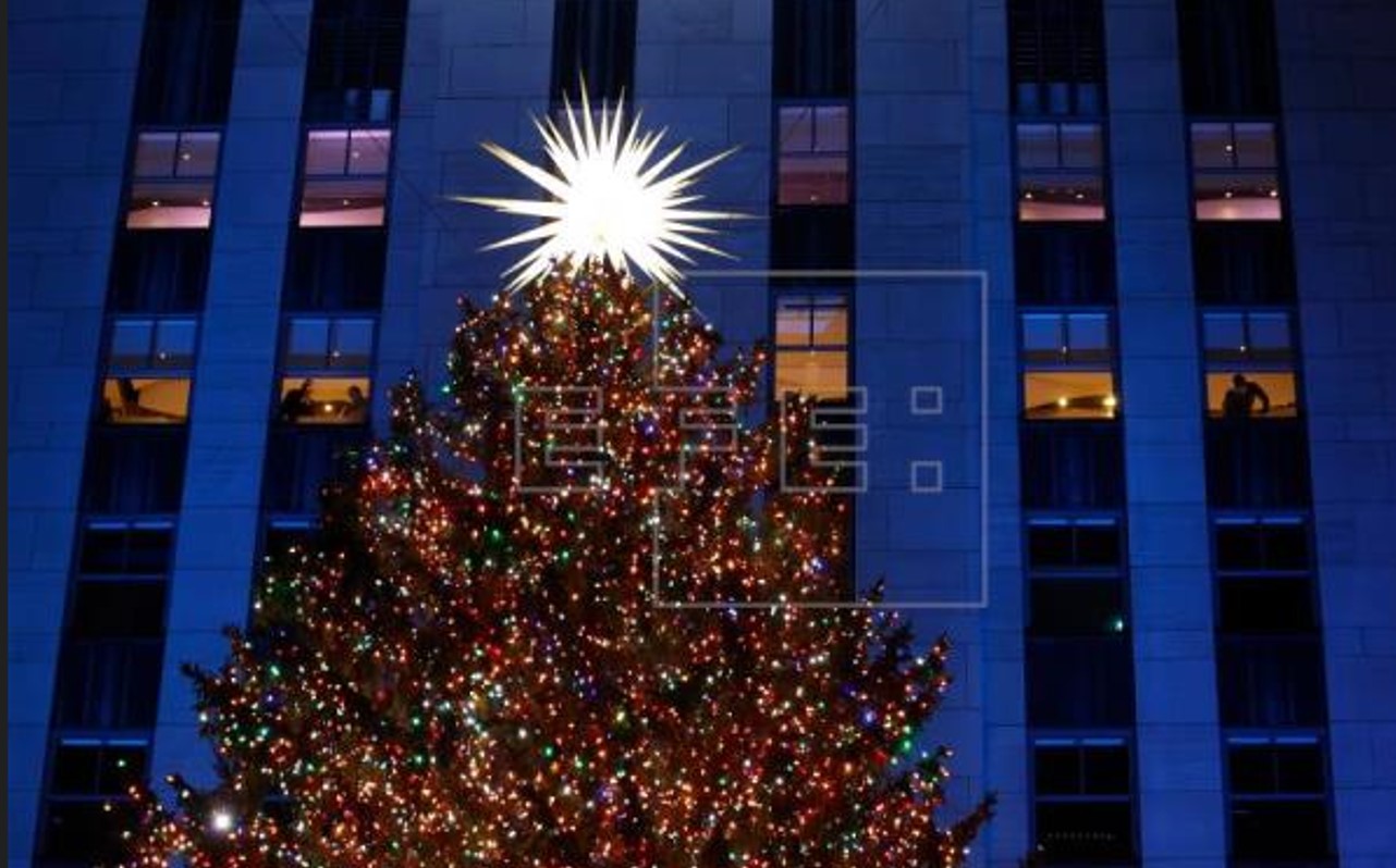 Anuncian encendido del árbol de Navidad del Rockefeller Center