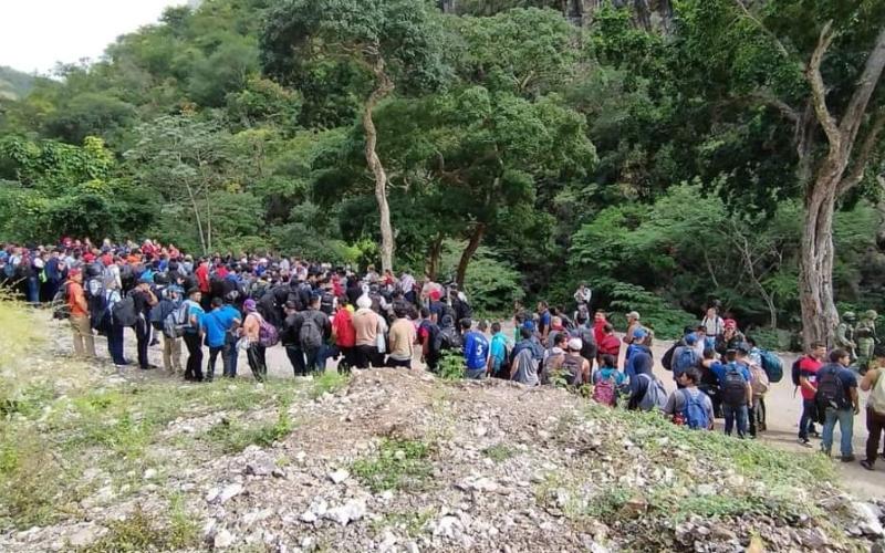 Connacionales son rescatados en Chiapas. /Foto: INM de México.