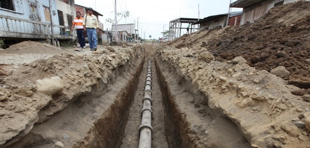 Avanza construcción de alcantarillado sanitario en Esquipulas