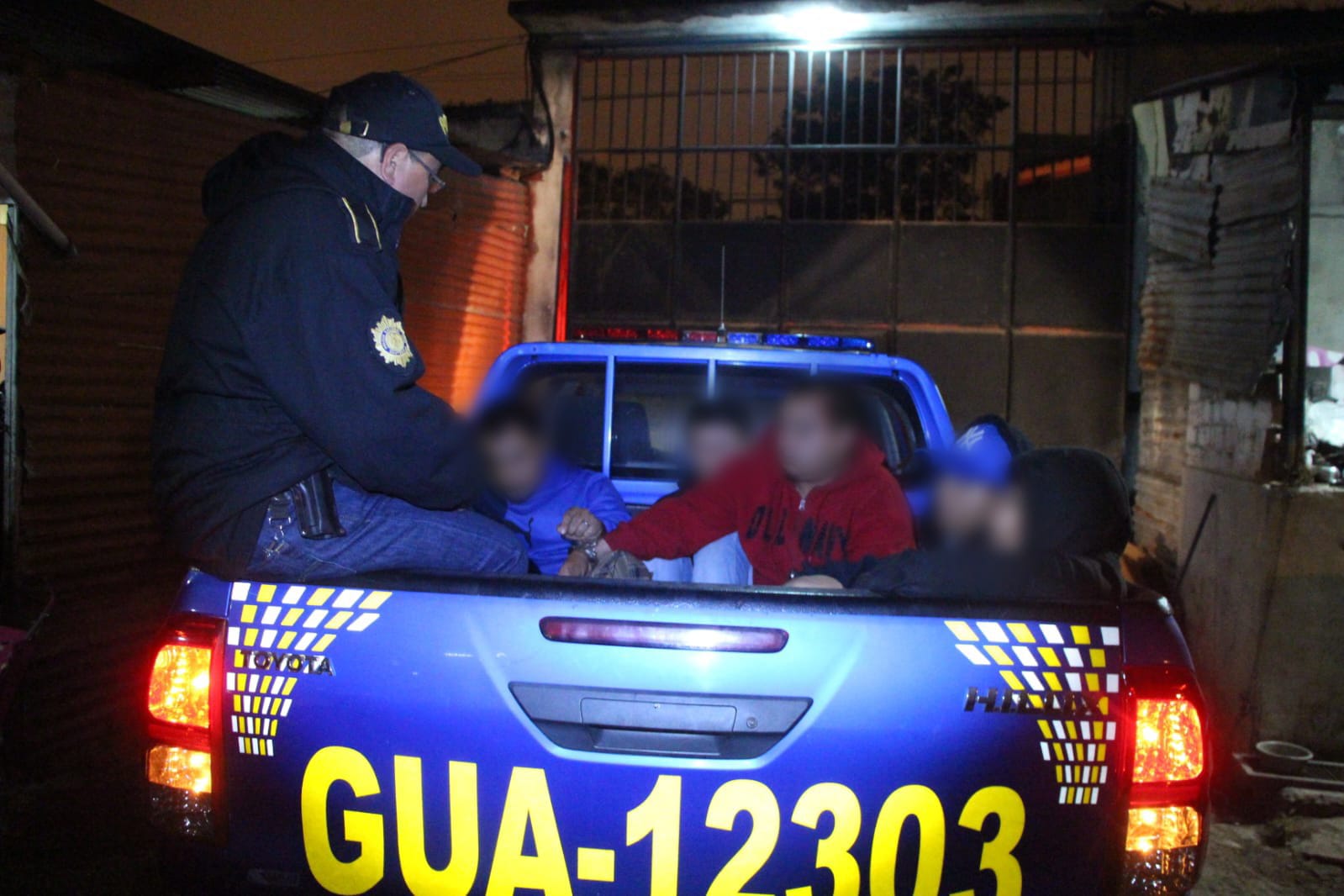 Los miembros de la mara salva trucha fueron aprehendidos en la zona 6