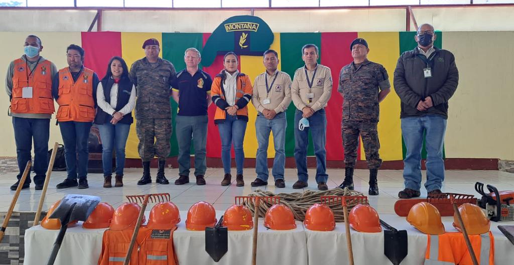 Militares se capacitan para combatir incendios forestales en San Marcos