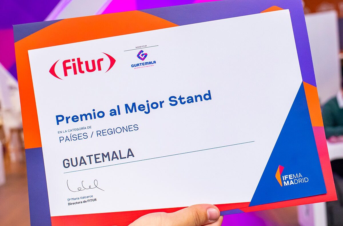 Reconocen estand de Guatemala en la Fitur 2023