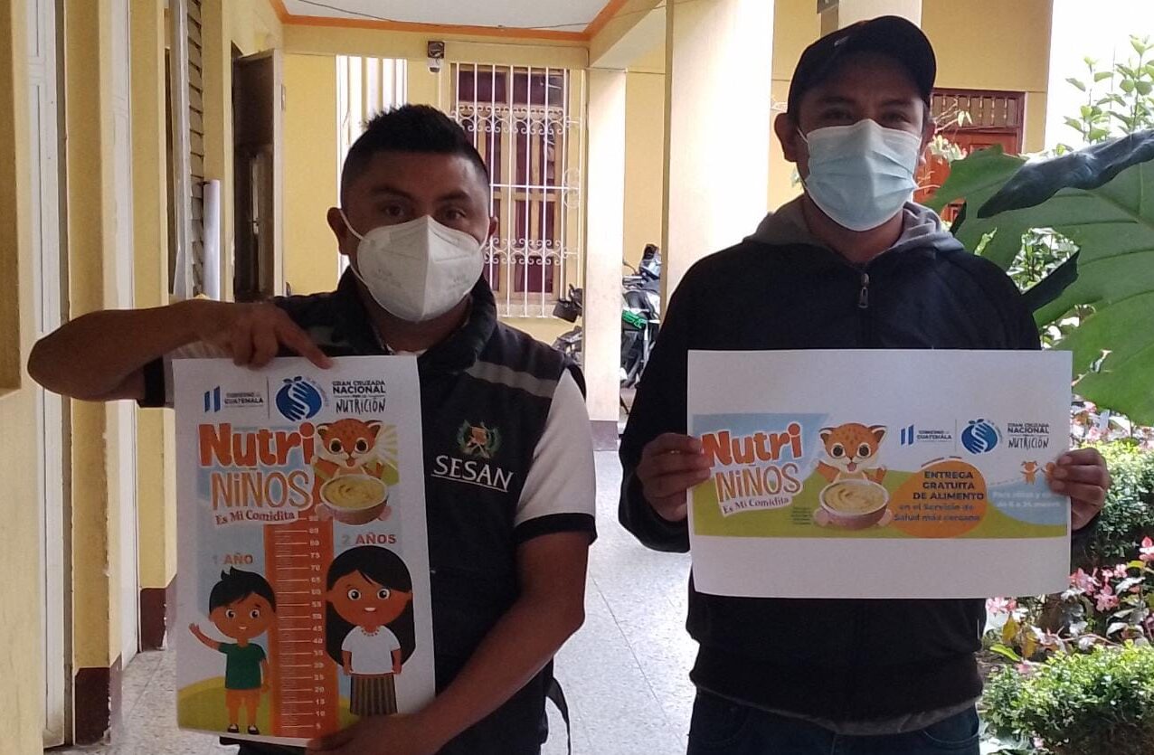 Promocionan NutriNiños como parte de las acciones de seguridad alimentaria. /Foto: SESAN