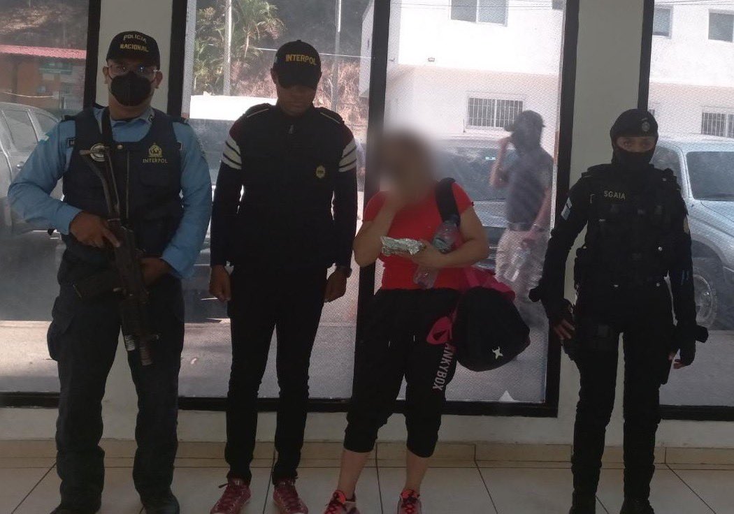Capturan a hondureña con orden de extradición a Estados Unidos