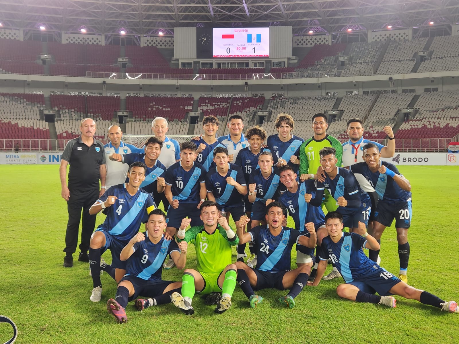Selección Sub-20 culmina invicta en Indonesia