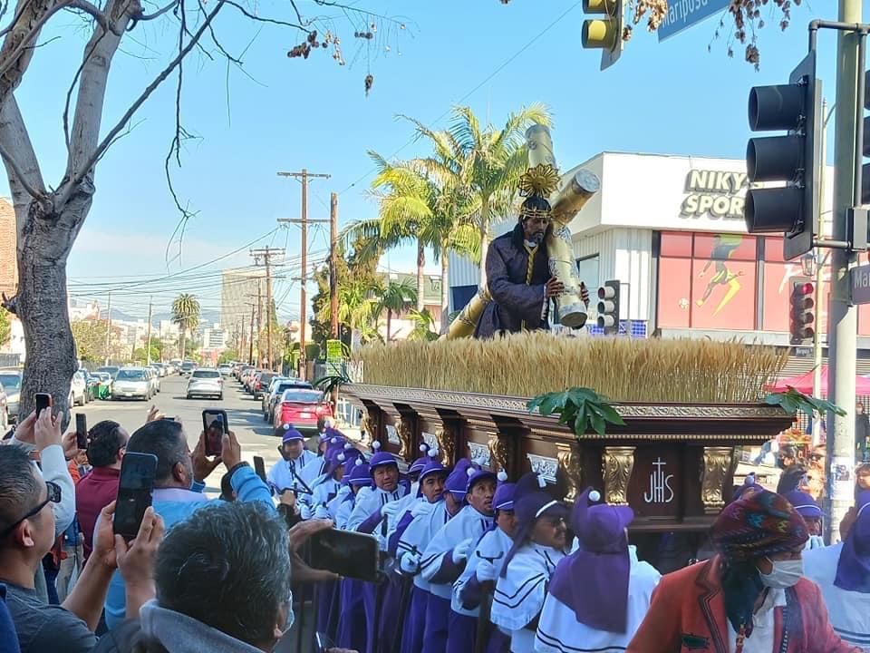 Guatemaltecos reciben la imagen de Jesús de Candelaria en Estados Unidos
