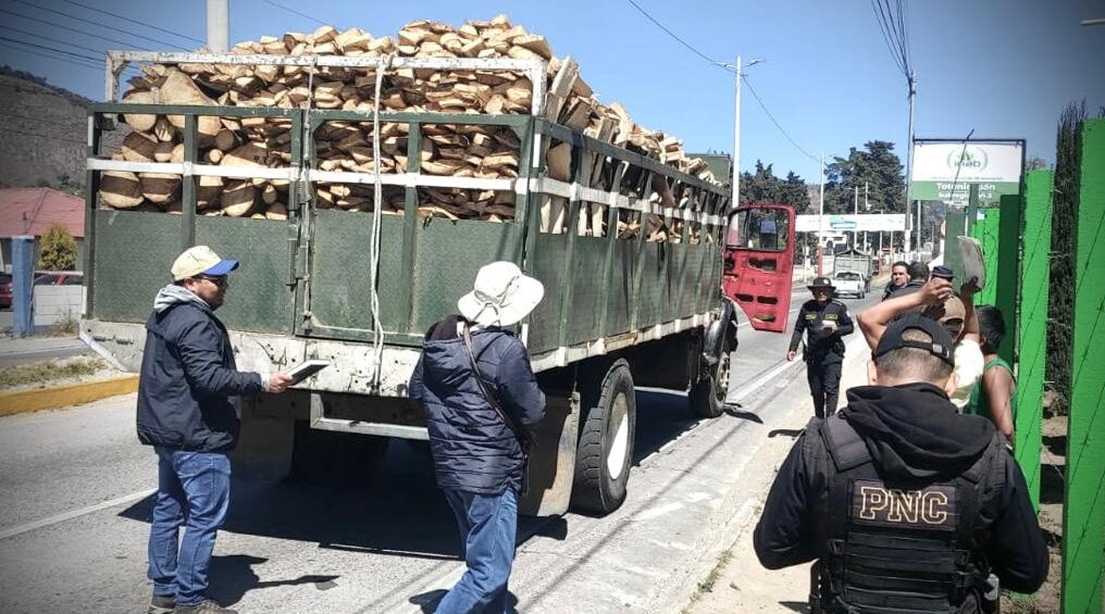 Verifican legalidad en transporte de producto forestal