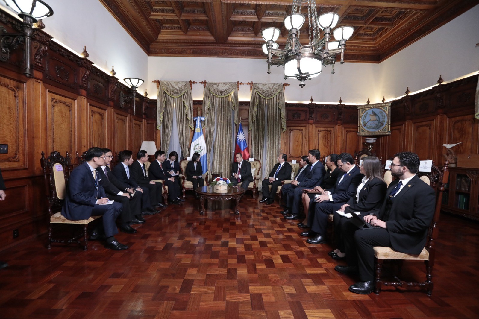 Mandatarios de Guatemala y de República de China (Taiwán) sostienen reunión bilateral