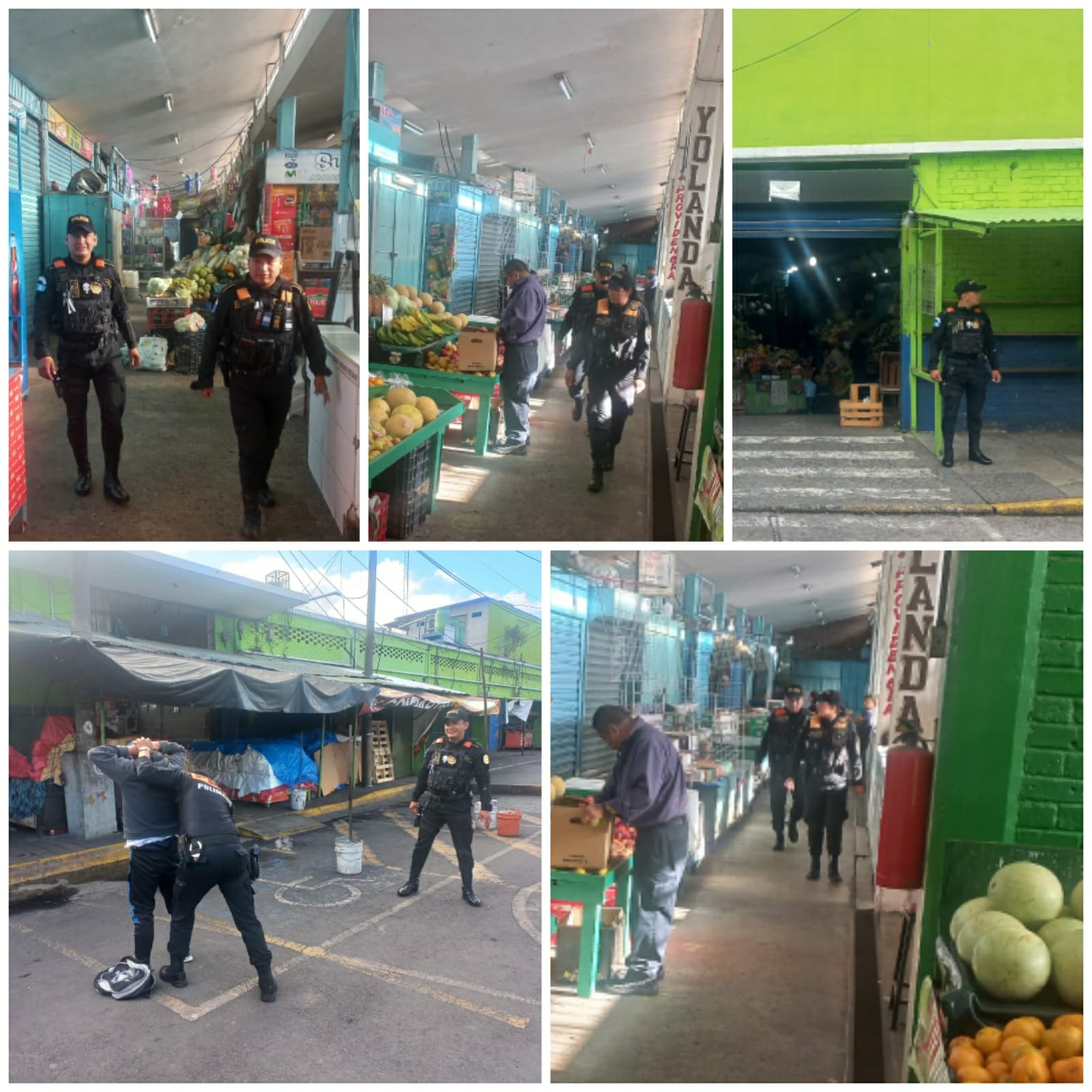 Desarrollan operativos en mercado La Parroquia, zona 6