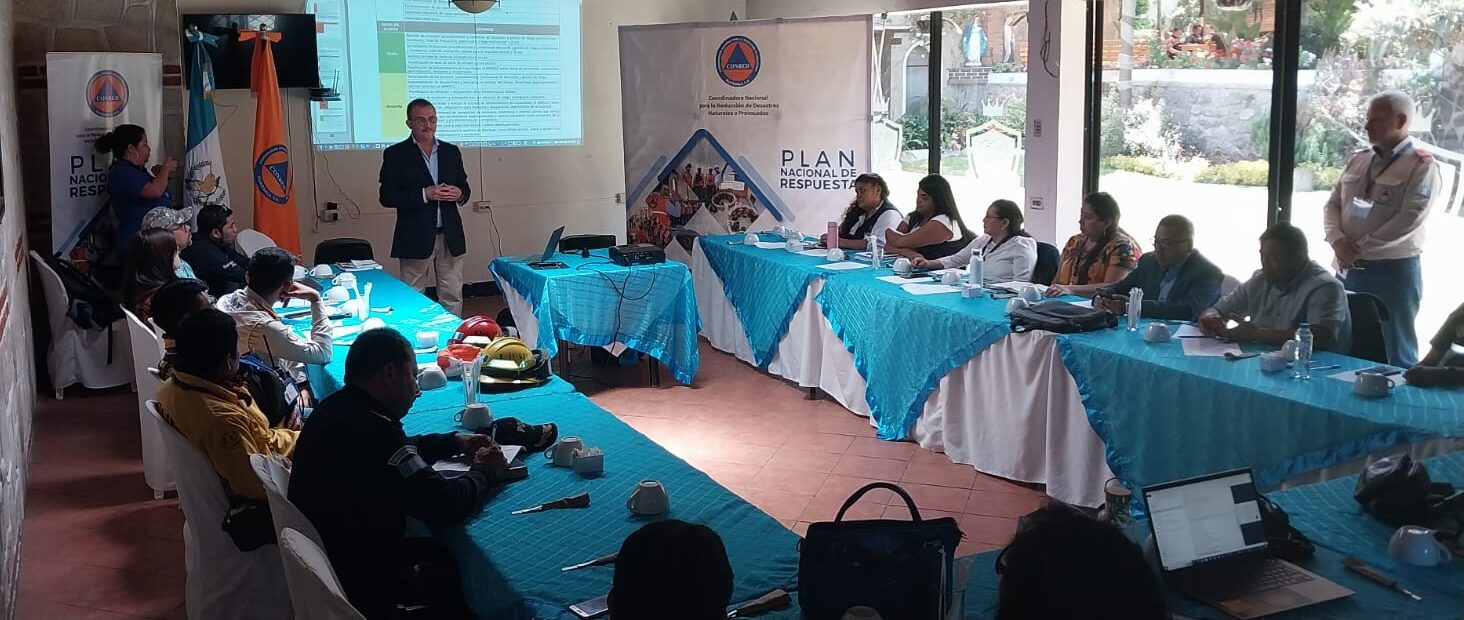 Conred socializa actualización del Plan Nacional de Respuesta en Chimaltenango