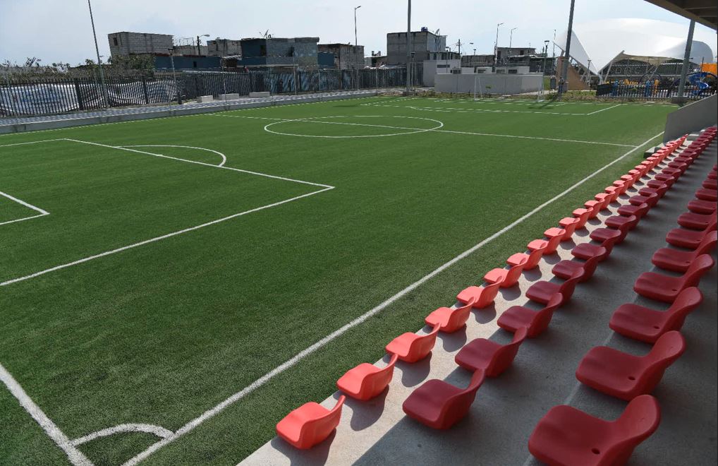 Continúan los trabajos de construcción de parques de la Paz