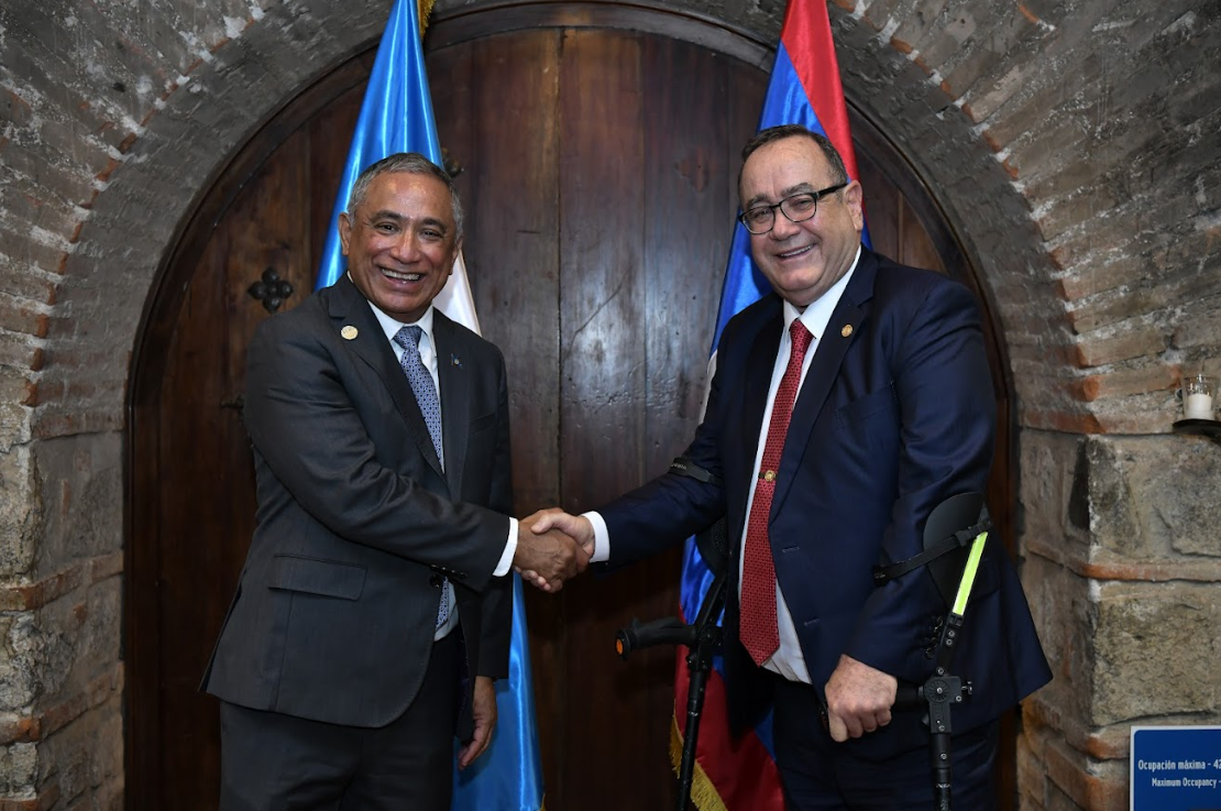 Presidente sostiene reunión bilateral con primer ministro de Belice