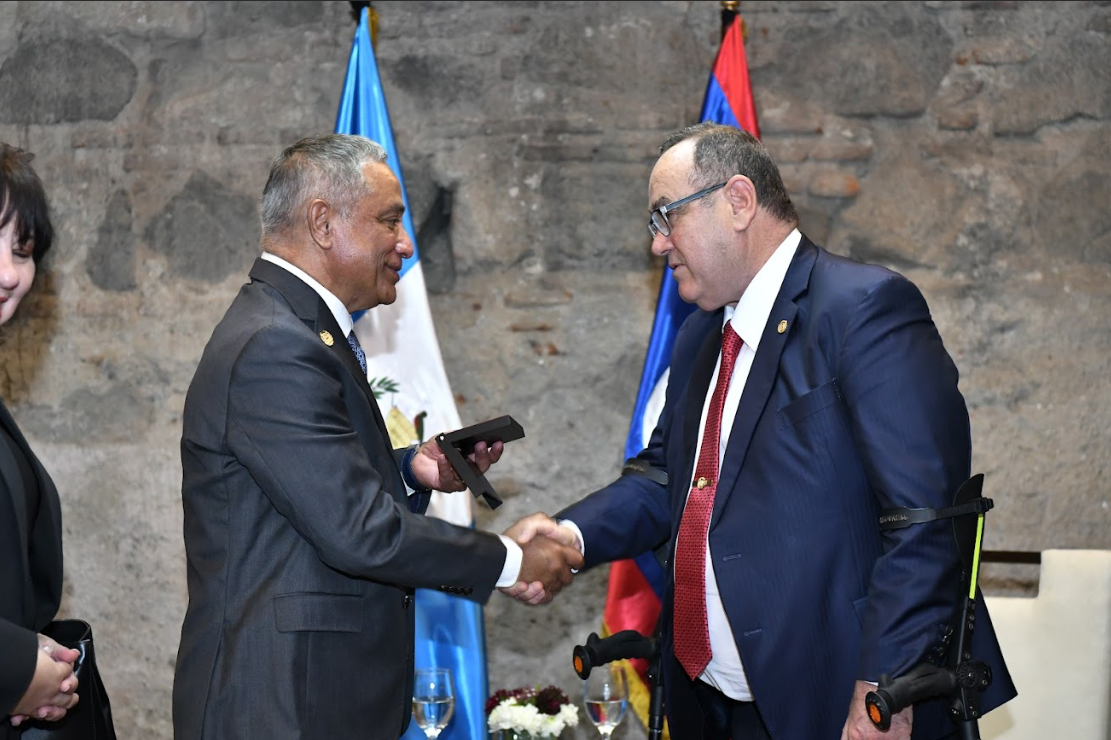 Reunión con el primer ministro de Belice, Juan Antonio Briceño.