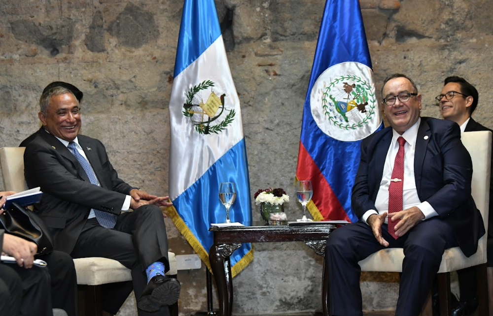 Reunión con el primer ministro de Belice, Juan Antonio Briceño.