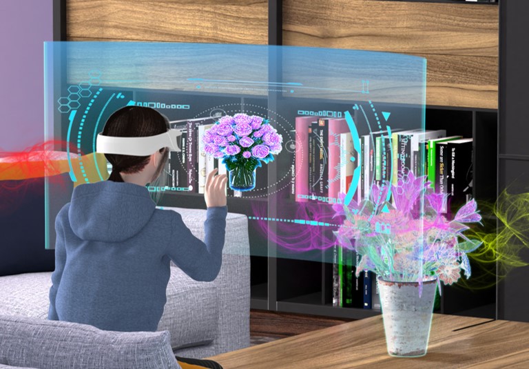 Nueva tecnología para percibir aromas en la realidad virtual.