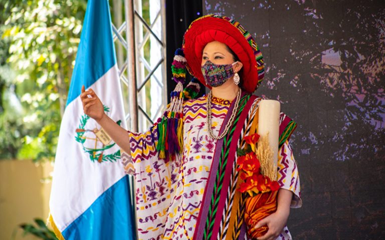 Uno de los trajes típicos de Guatemala