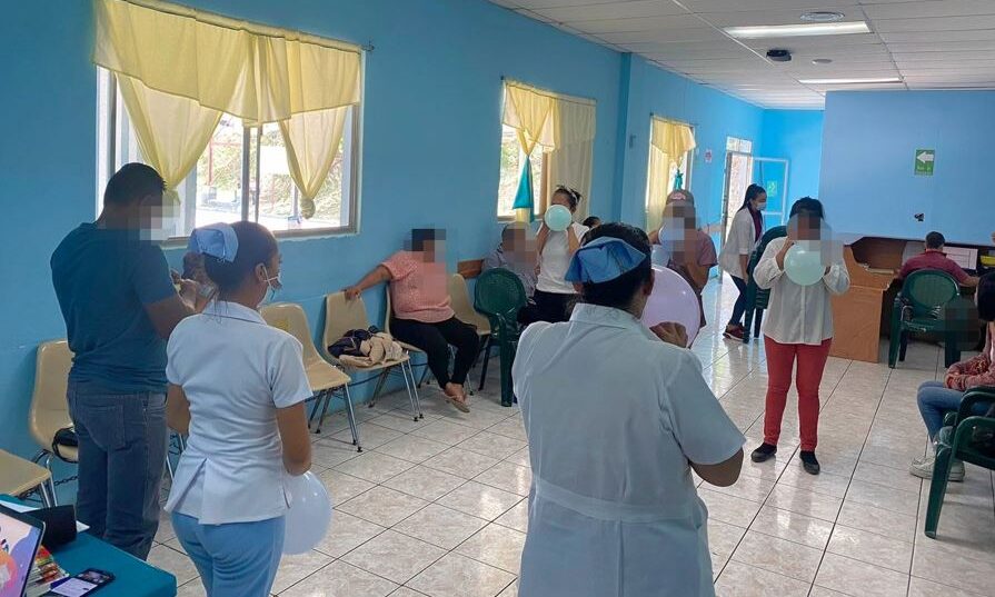Talleres sobre salud mental en Hospital de San Benito Petén. /Foto: MSPAS
