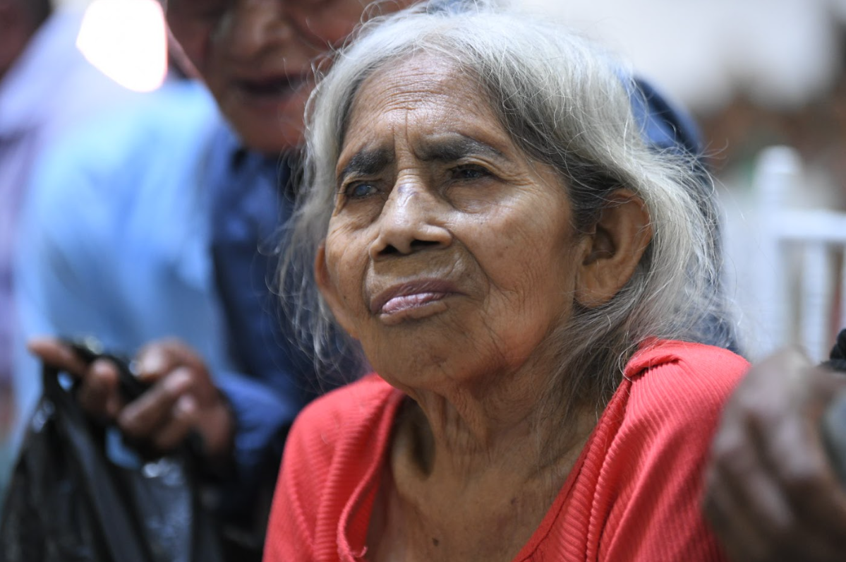 Doña Nicolasa Pol, beneficiaria del PAM en Suchitepéquez.