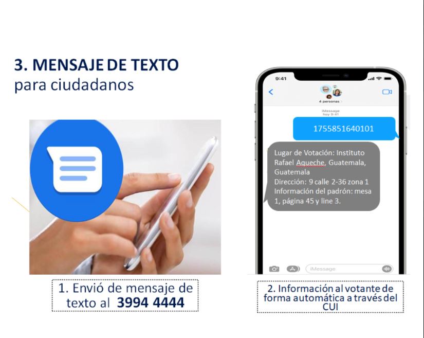 Diversifican métodos para consultar sobre centros de votación