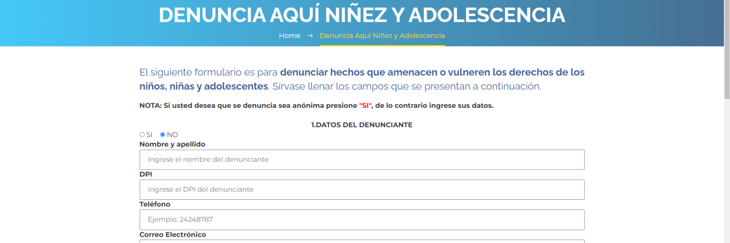 PGN habilita opción en su página web para denuncias