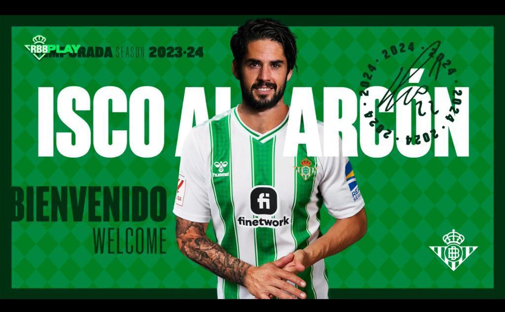 Isco Alarcón es nuevo jugador del Real Betis