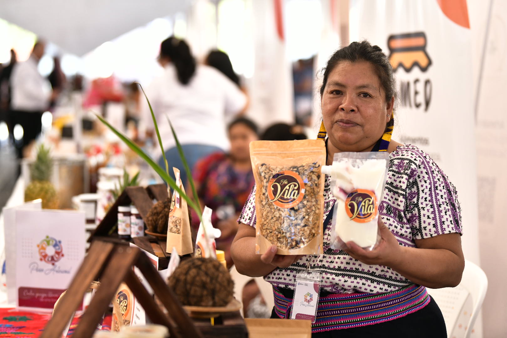 SOSEP crea espacios para que las guatemaltecas expongan sus productos. /Foto: Álvaro Interiano