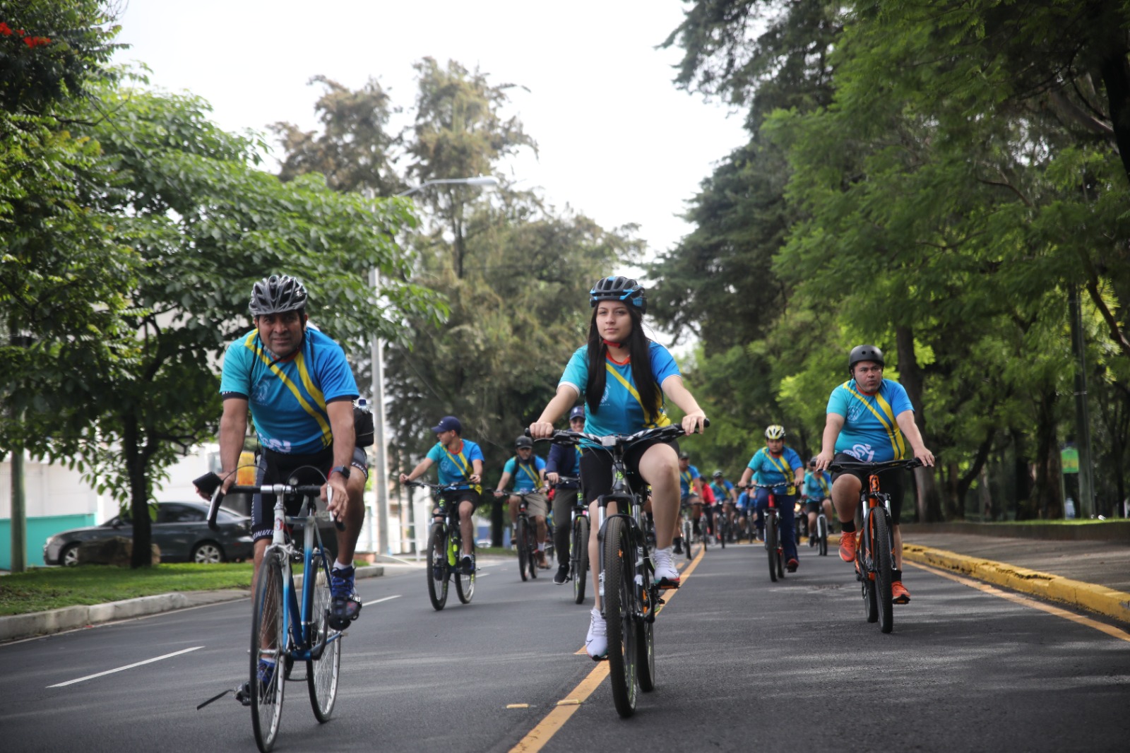 Se realiza el Bicitour del Organismo Judicial en la Ciudad de Guatemala