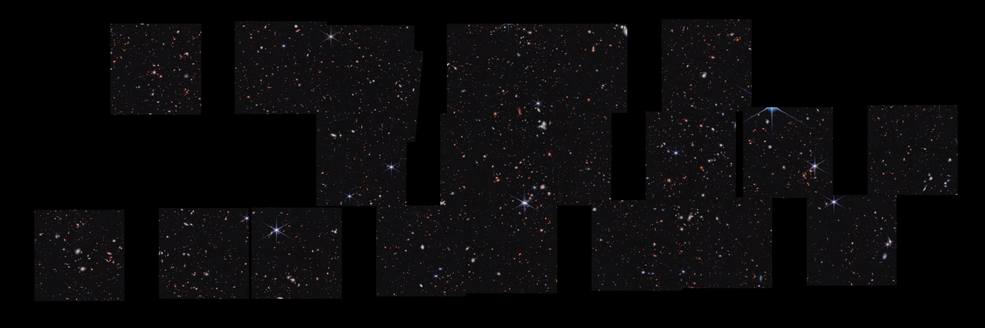 La NASA compartió los detalles del hallazgo de este agujero negro. / Foto: NASA, ESA, CSA, Steve Finkelstein (UT Austin), Micaela Bagley (UT Austin), Rebecca Larson (UT Austin)