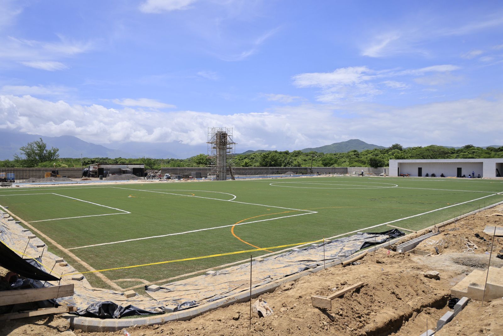 Trabajos en Parque de la Paz Kevin Cordón avanzan en un 90 %