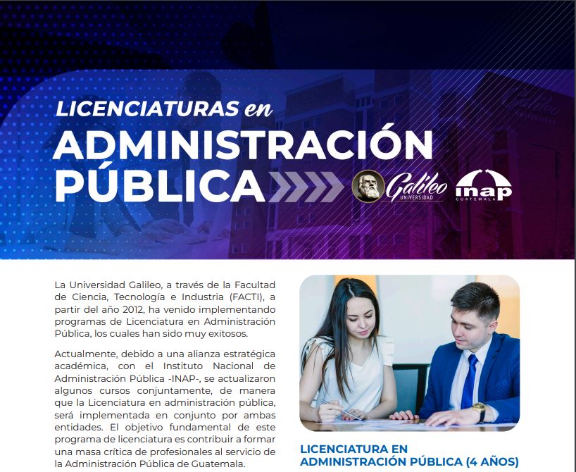 INAP impulsa Licenciatura en Administración Pública