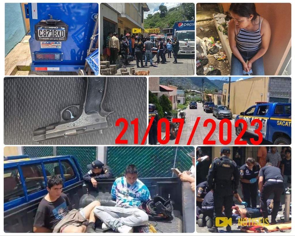 PNC logra la captura de tres presuntos atacantes de un piloto repartidor