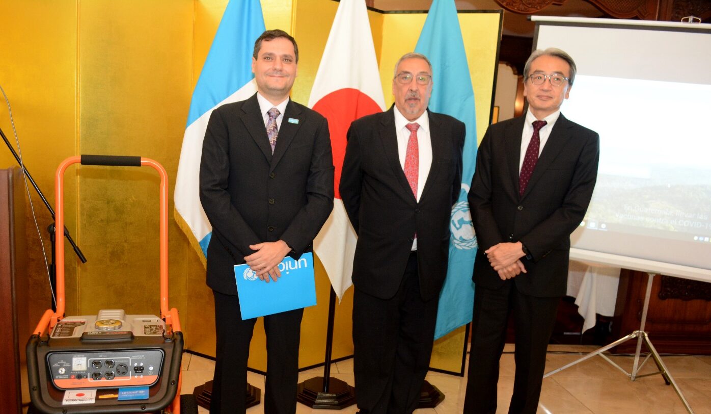 Salud recibió una donación de equipo del Gobierno de Japón y Unicef. /Foto: MSPAS