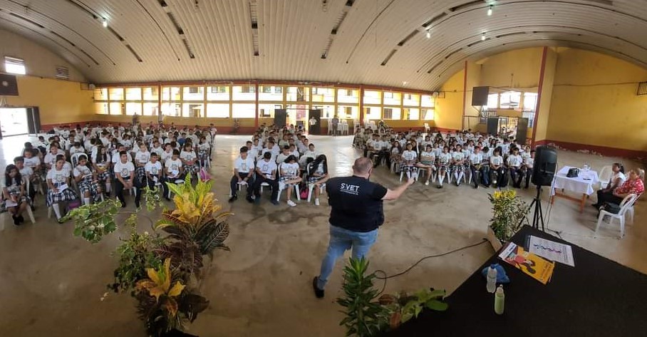 Estudiantes de Pajapita participan en actividades para prevenir la violencia