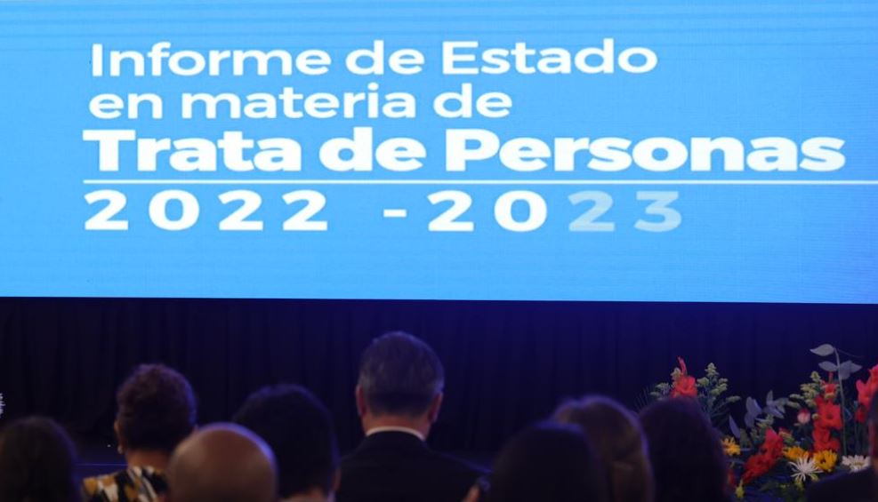Gobierno de Guatemala presento el informe de estado en materia de trata de personas.