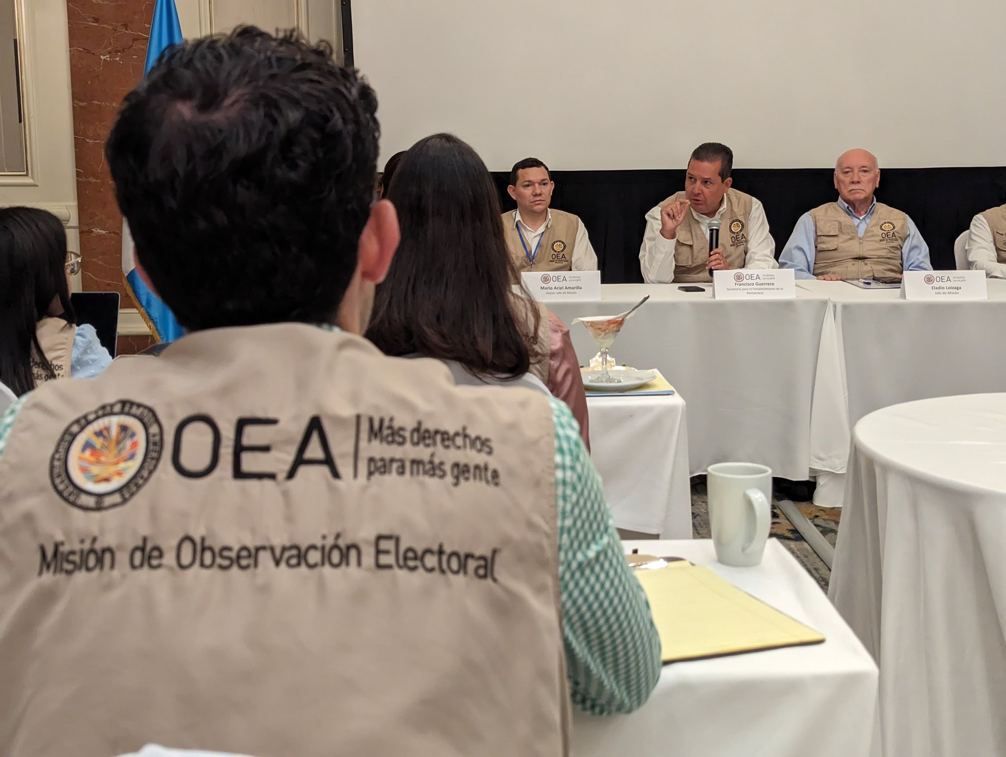 Misión de observadores electorales de la OEA.