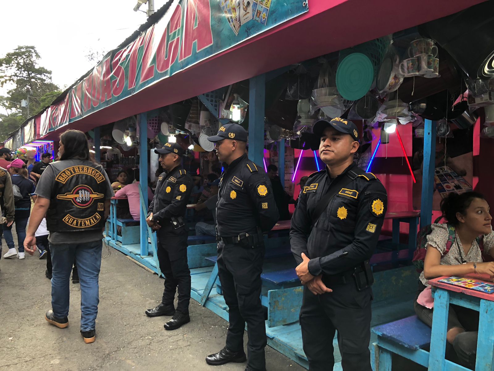 PNC brinda seguridad en la Feria de Jocotenango
