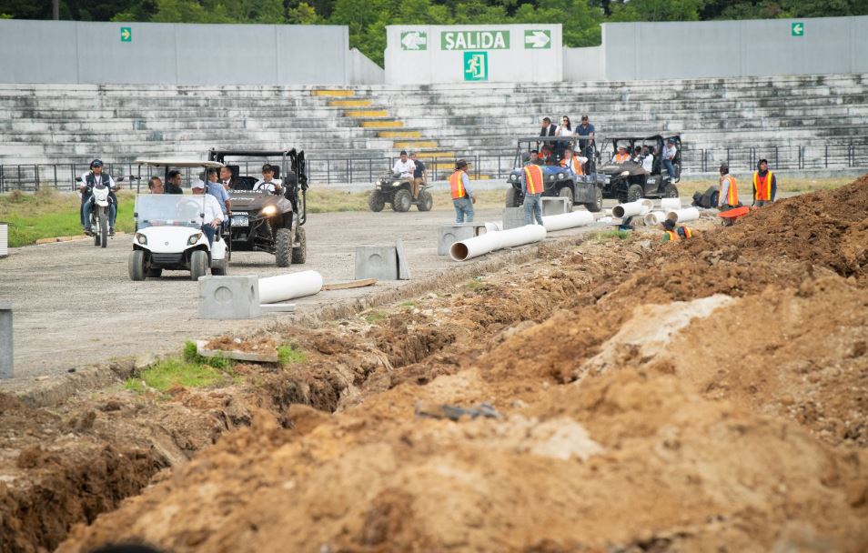 Construyen pozos de absorción en el Centro Deportivo Erick Barrondo