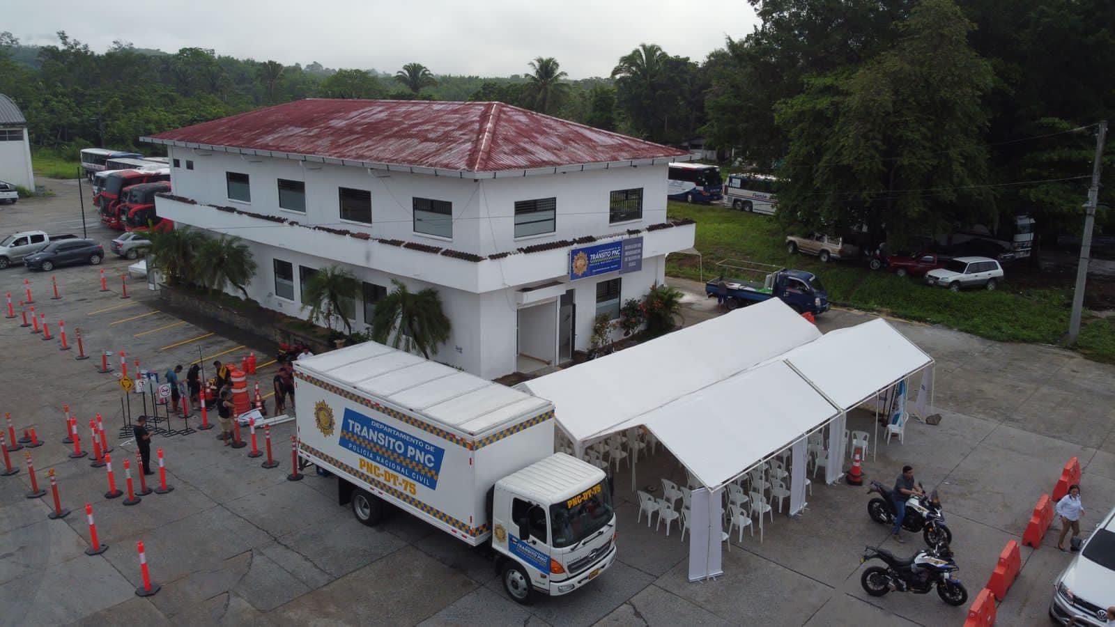 Habilitan delegación del Departamento de Tránsito de la PNC en Morales, Izabal