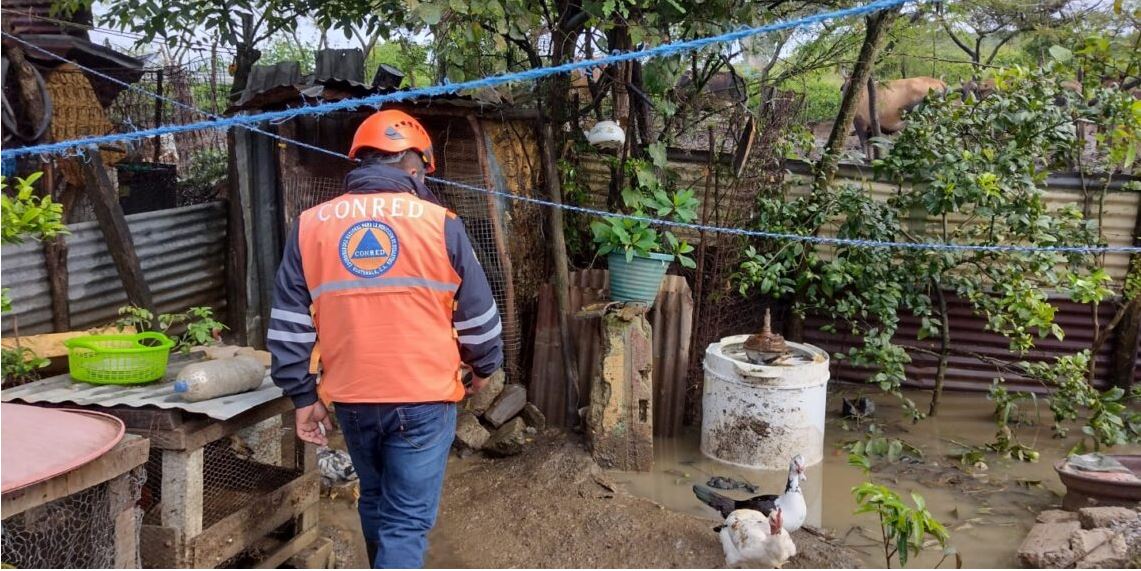 Conred mantiene respuesta ante incidentes provocados por lluvias
