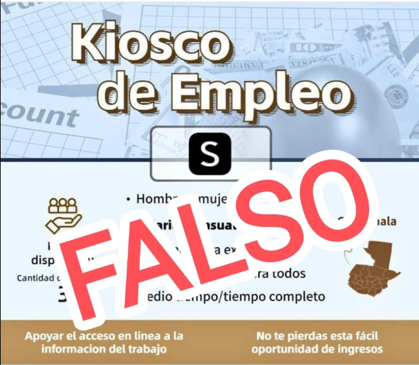 Mintrab advierte sobre anuncios falsos de quioscos de empleo