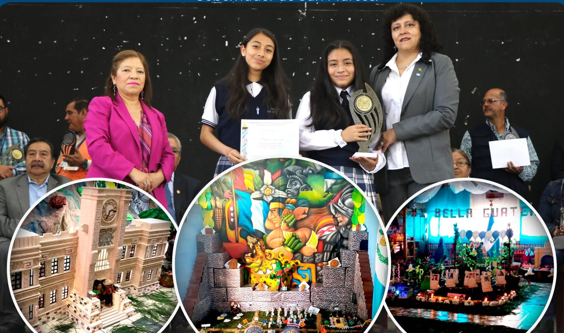 Premian altares patrios de establecimientos e instituciones en San Marcos