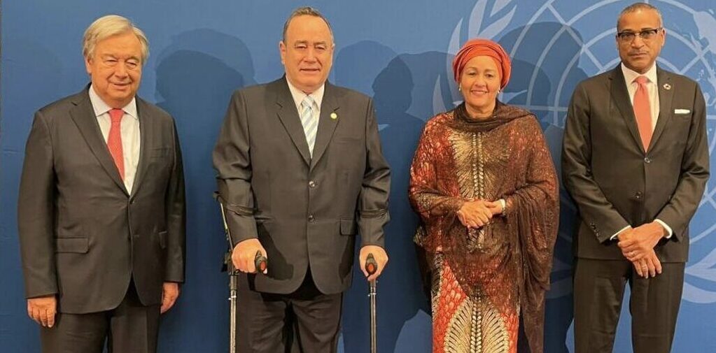 Presidente Alejandro Giammattei se reúne con el secretario general de la ONU