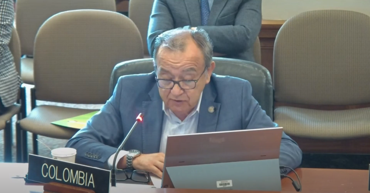 Luis Ernesto Varga, representante permanente de Colombia ante la Organización de los Estados Americanos (OEA). /Foto: OEA